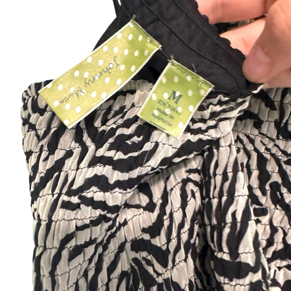 Women's Medium Y2k Babydoll Tank‎ Top Zebra Print 2000s Party Girl Paris Hilton - Picture 10 of 11
